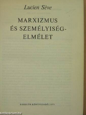 Marxizmus és személyiségelmélet