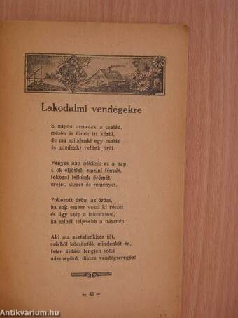 Magyar verses köszöntő