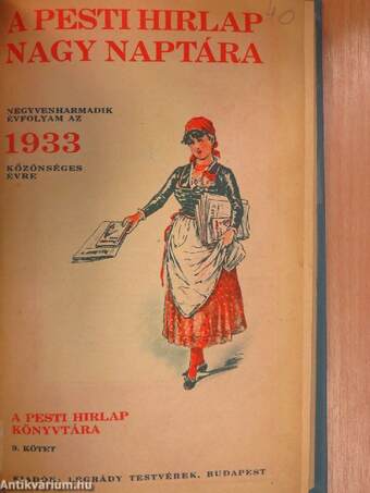 A Pesti Hírlap Nagy Naptára az 1933. közönséges évre