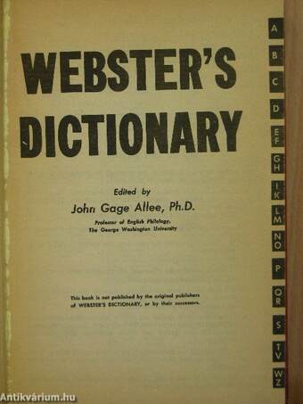 Webster's Dictionary