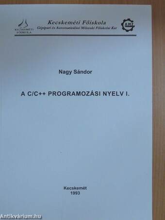 A C/C++ programozási nyelv I.