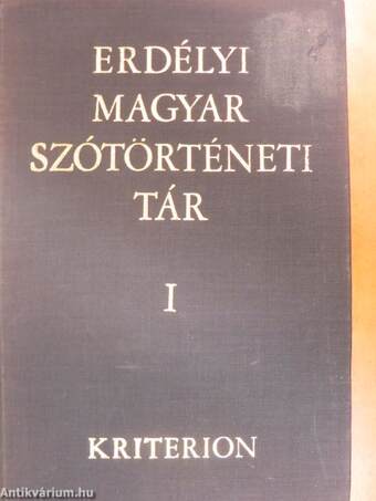 "12 kötet az Erdélyi magyar szótörténeti tár sorozatból (nem teljes sorozat)"