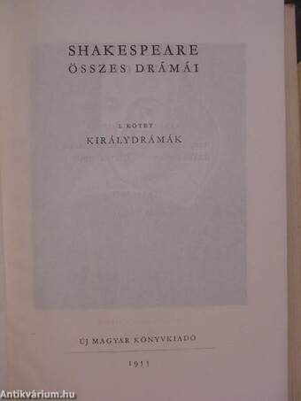 Shakespeare összes drámái I-IV.