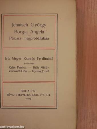 Jenatsch György/Borgia Angela/Pescara megpróbáltatása