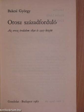 Orosz századforduló