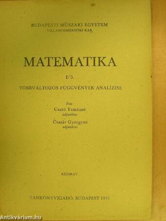 Matematika I/5.