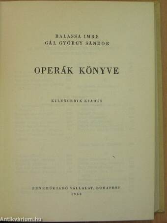 Operák könyve