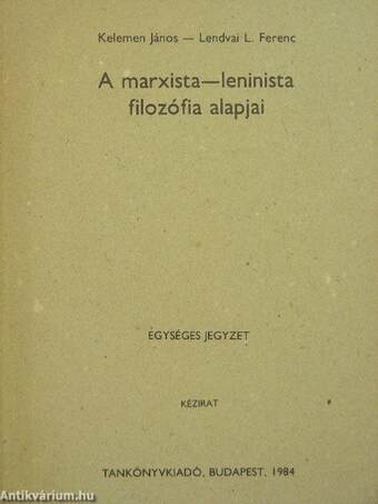 A marxista-leninista filozófia alapjai