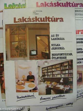 Lakáskultúra 1989. január-december