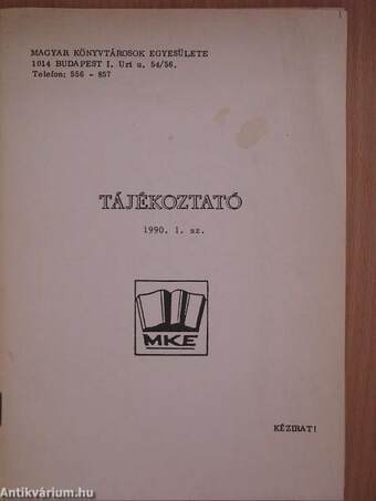 Tájékoztató 1990/1.