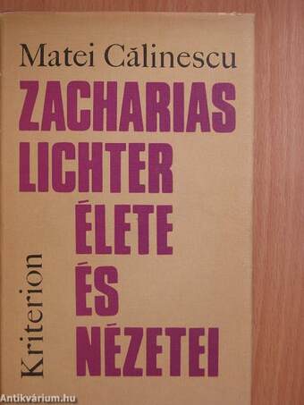 Zacharias Lichter élete és nézetei