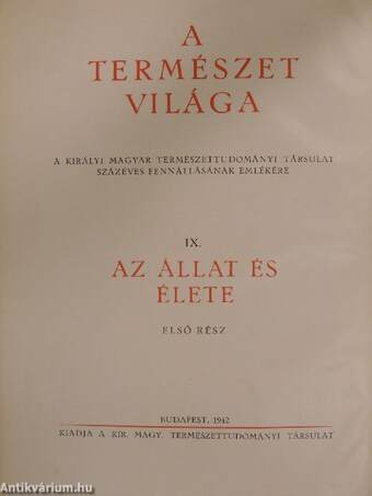 Az állat és élete I-II.