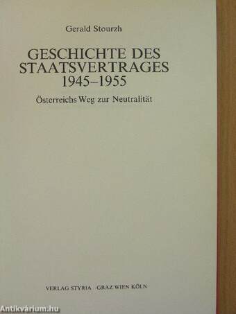 Geschichte des Staatsvertrages 1945-1955