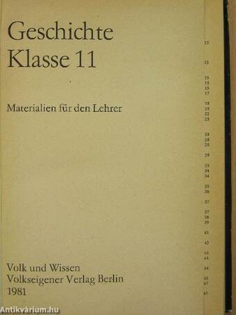 Geschichte Klasse 11