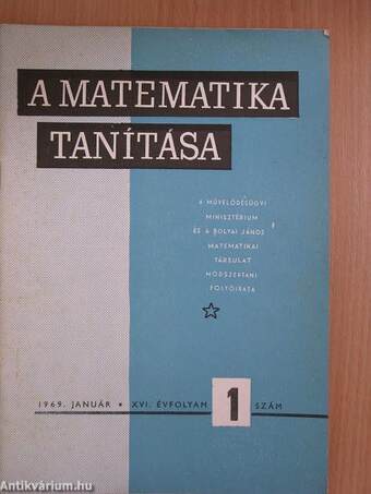 A matematika tanítása 1969. január