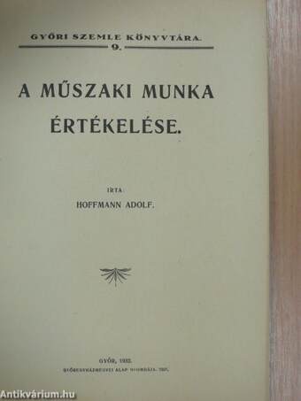 A műszaki munka értékelése