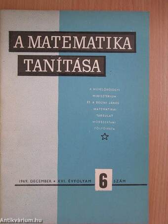 A matematika tanítása 1969. december