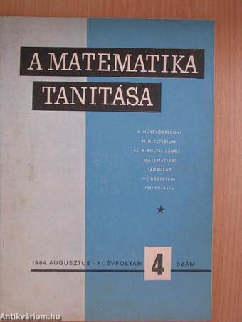 A matematika tanítása 1964. augusztus