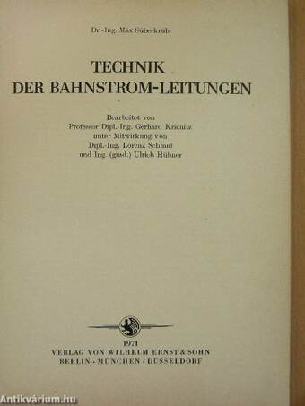 Technik der Bahnstrom-leitungen