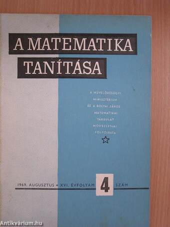 A matematika tanítása 1969. augusztus