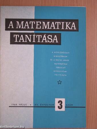 A matematika tanítása 1968. május