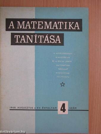 A matematika tanítása 1968. augusztus