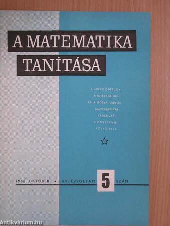 A matematika tanítása 1968. október