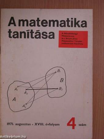 A matematika tanítása 1971. augusztus