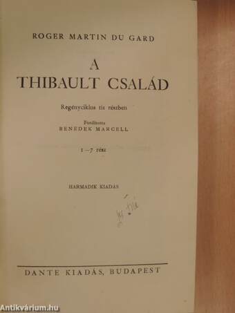 A Thibault család I-III.