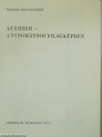 Az ember - a tudományos világképben