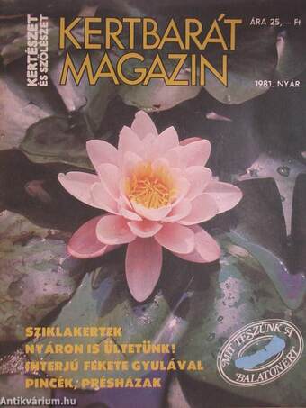 Kertbarát Magazin 1981. nyár