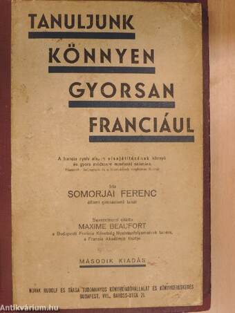 Tanuljunk könnyen, gyorsan franciául