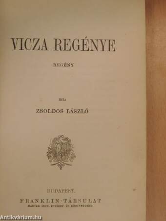 Vicza regénye