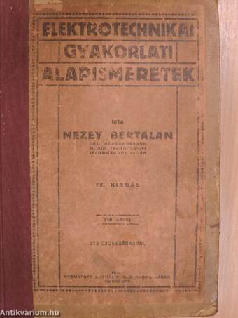 Elektrotechnikai gyakorlati alapismeretek