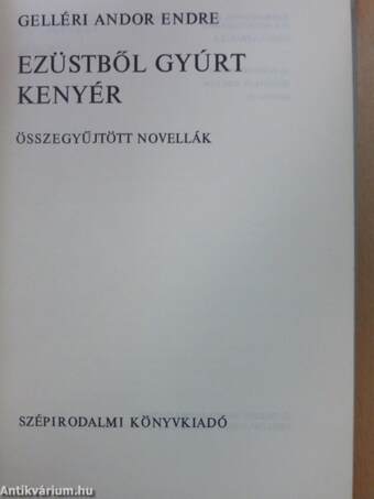 Ezüstből gyúrt kenyér