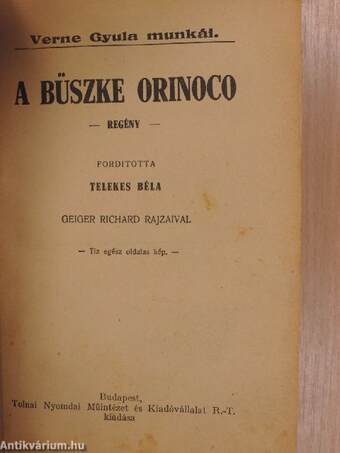 A büszke Orinoco