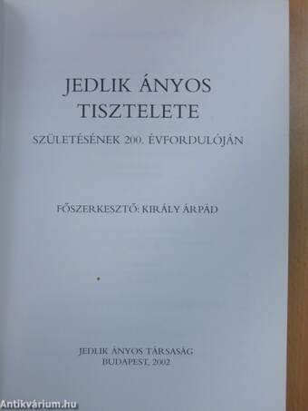 Jedlik Ányos tisztelete