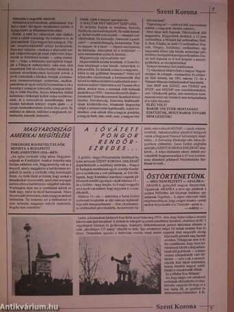 Szent Korona 1991. (nem teljes évfolyam)