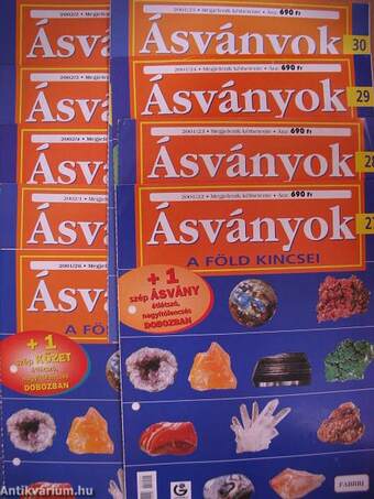 Ásványok 2001., 2002. (nem teljes évfolyamok)