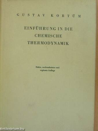 Einführung in die chemische Thermodynamik