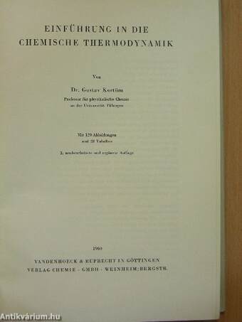 Einführung in die chemische Thermodynamik