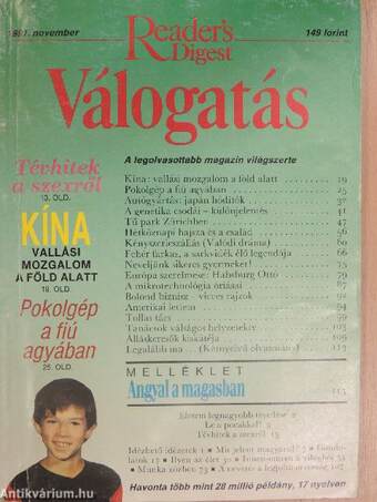 Reader's Digest Válogatás 1991. november-december