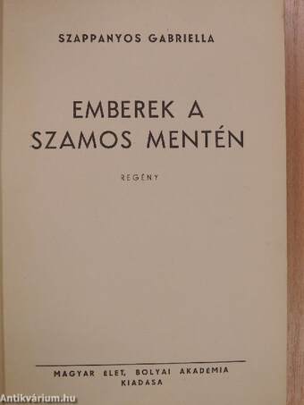 Emberek a Szamos mentén