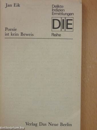 Poesie ist kein Beweis