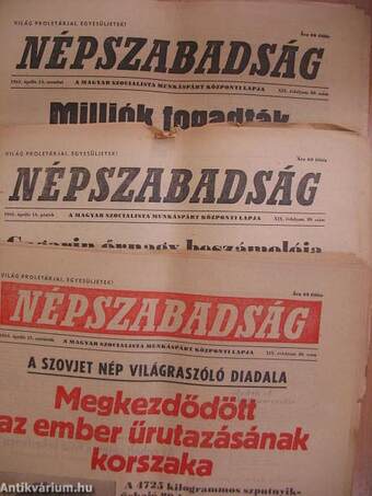 Népszabadság 1961. április 13-15.