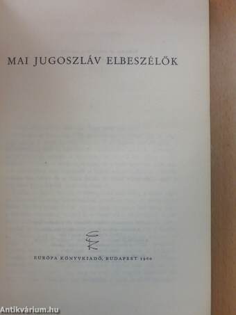 Mai jugoszláv elbeszélők