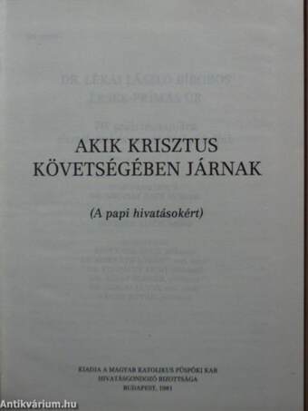 Akik Krisztus követségében járnak