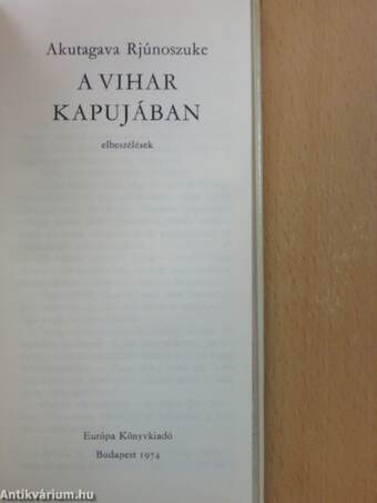 A vihar kapujában