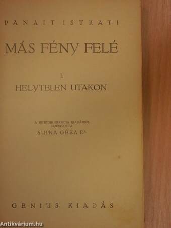 Más fény felé I.