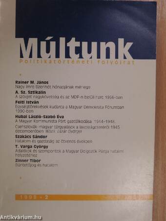 Múltunk 1998/2.